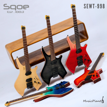 Sqoe - Headless Guitar SEWT998 (6-String) with bag