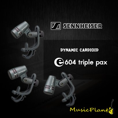 Sennheiser ไมค์โครโฟน E604 Triple Pax w/ MZH604 (Dynamic Mic. Tom)