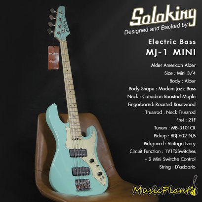 Soloking เบสไฟฟ้า Electric Bass รุ่น MJ-1 MINI 3/4(copy)