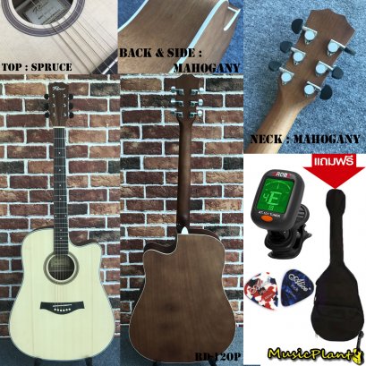 Ruison กีตาร์โปร่ง มีเหล็กดามคอ ขนาด 41&quot; รุ่น RD-12OP