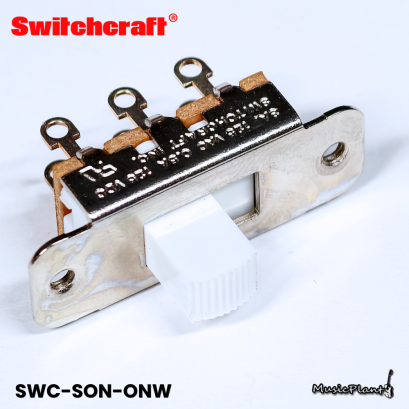 Switchcraft - On On Slide Switch White Tip For Jazzmaster and Jaguar
