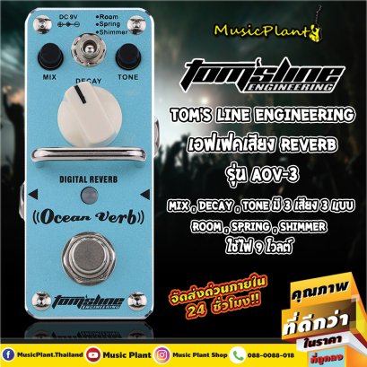 Tom&#039;s Line Engineering: AOV-3 Reverb, Guitar Effect Pedal