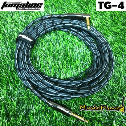 Tom&#039;s Line Engineering รุ่น TG-4 สายแจ๊ค หัวแจ็คตรง - งอ ยาว 6 เมตร Instrument Cable 6 Meters