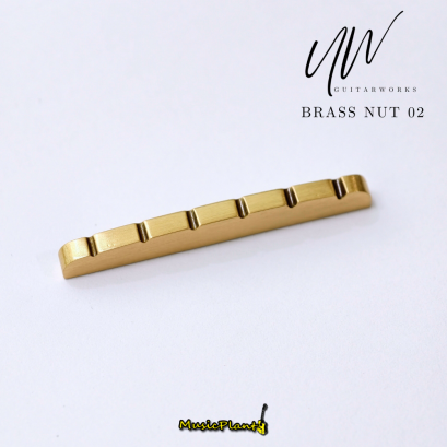 UW นัททองเหลือง Brass Nut for Electric Guitar รุ่น 02