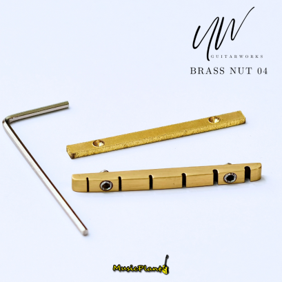 UW นัททองเหลือง Brass Nut for Electric Guitar รุ่น 04