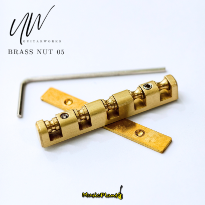UW นัททองเหลือง Brass Nut for Bass รุ่น 05