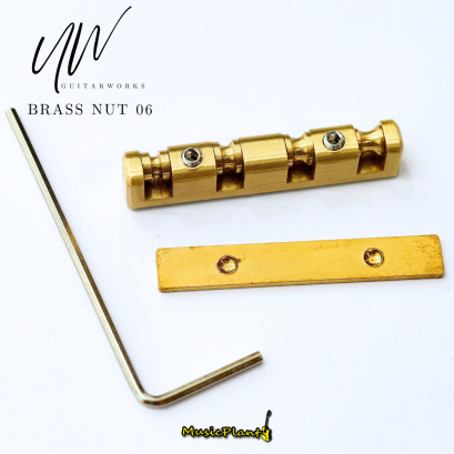 UW นัททองเหลือง Brass Nut for Bass รุ่น 06