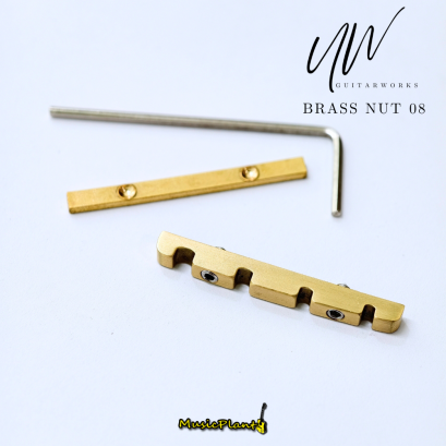 UW นัททองเหลือง Brass Nut for Bass รุ่น 08