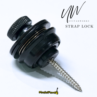 UW-End Pin / Strap Button หมุดล็อคสายสะพายกีตาร์ Strap Lock (Black)