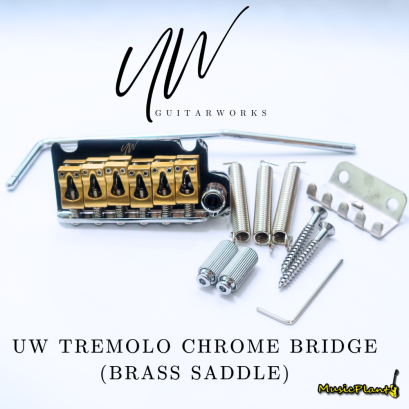 UW Tremolo Chrome Bridge (Brass Saddle)