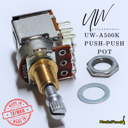 UW - พอทวอลลุ่ม Push / Push Control A500K Potentiometer (Made In Taiwan)
