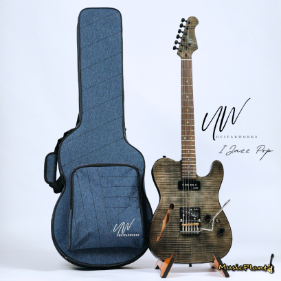 UW GuitarWorks | I Jazz Pop - TL in Transparent Black (Approx. Weight 3.45 Kgs)