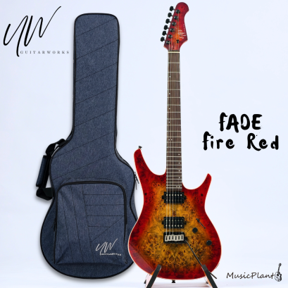 UW Guitarworks | Fade - Fire Red with UW Lightweight Hardcase