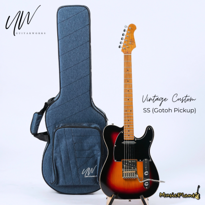 UW GuitarWorks - Vintage Custom SS (Gotoh Pickup) in Black Sunburst (Approx. Weight 3.3 Kgs)