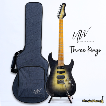 UW Guitarworks - 3 Kings in Black Burst