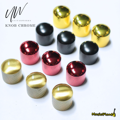 UW Guitar Knobs ลูกบิด / ปุ่มวอลลุ่ม ปุ่มโทน รุ่น Chrome