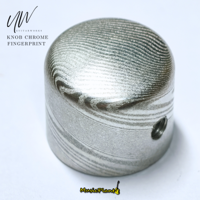 UW Guitar Knobs ลูกบิด / ปุ่มวอลลุ่ม ปุ่มโทน รุ่น Chrome Fingerprint