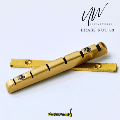 UW นัททองเหลือง Brass Nut for Electric Guitar รุ่น 03