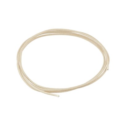 UW - สายไฟแบบผ้าถักสำหรับกีตาร์ไฟฟ้าสีขาว AWG22 (Made In USA) Cloth Covered Single Wire White