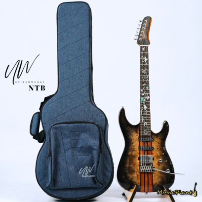 UW GuitarWorks - NTB in Midnight Burl (Approx. Weight 3.5 Kgs)