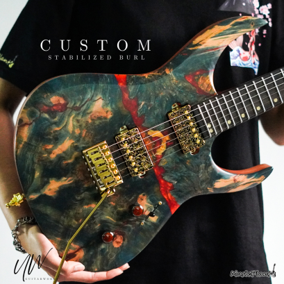 UW GuitarWorks - Custom Stabilized Burl Blue