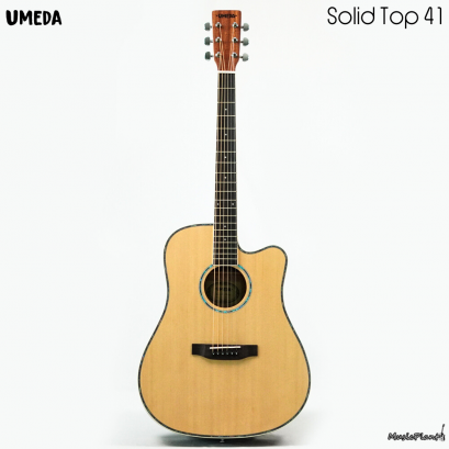 Umeda - Solid Top 41 กีตาร์โปร่ง หน้าไม้แท้ 41 นิ้ว Dreadnought