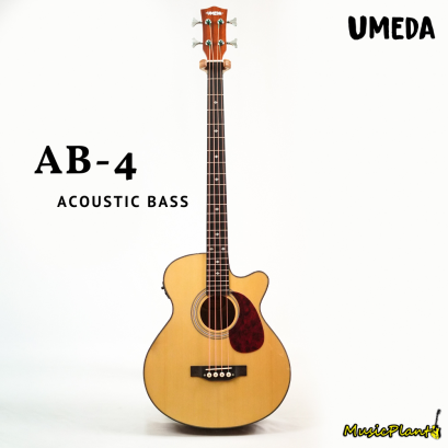 Umeda เบสโปร่งไฟฟ้า 4 สาย รุ่น AB-4 Electeic Acoustic Bass