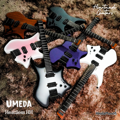 Umeda - Headless H-H / Coil Split / Orange Drop / TusQ / Bronze Tape