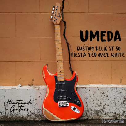 UMEDA ST-50 Relic Custom - Fiesta Red Over White