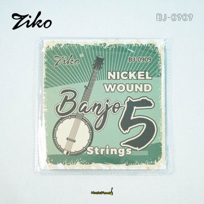 Ziko สายแบนโจ Banjo Strings 5 สาย รุ่น BJ0909 Ziko สายแบนโจ Banjo Strings 5 สาย รุ่น BJ0909