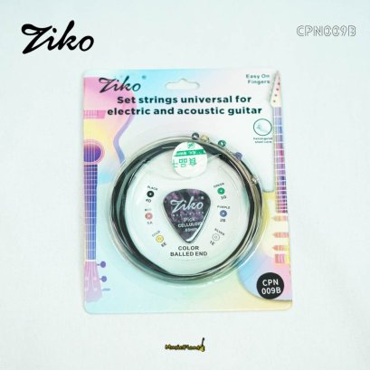 Ziko - CPN009B สายกีตาร์ที่ใช้ได้ทั้งกีตาร์โปร่ง และ กีตาร์ไฟฟ้า Ziko - CPN009B สายกีตาร์ที่ใช้ได้ทั้งกีตาร์โปร่ง และ กีตาร์ไฟฟ้า