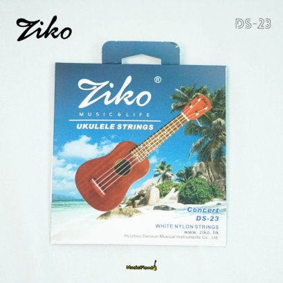 Ziko - DS23 สายอูคูเลเล่ White Nylon Ziko - DS23 สายอูคูเลเล่ White Nylon