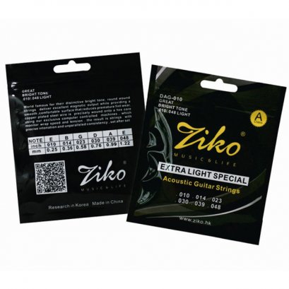 สายกีตาร์โปร่ง Ziko รุ่น DAG-010