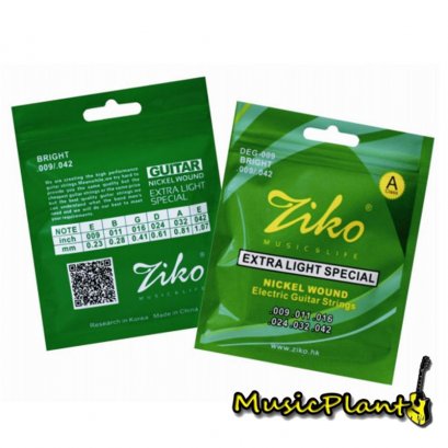 Ziko สายกีตาร์ไฟฟ้า Electric Guitar Strings รุ่น DEG-009