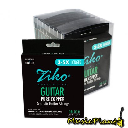 Ziko สายกีตาร์โปร่ง Acoustic Guitar String รุ่น DR-010