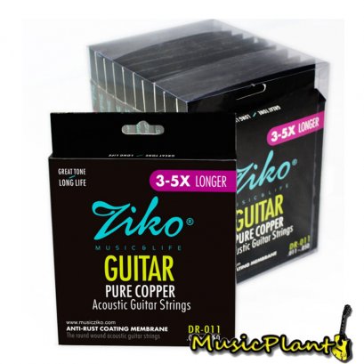 Ziko สายกีตาร์โปร่ง Acoustic Guitar String รุ่น DR-011