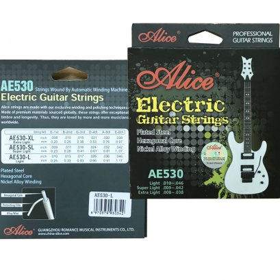 Alice: AE530L (10-46), Electric Guitar Strings, Rustproof