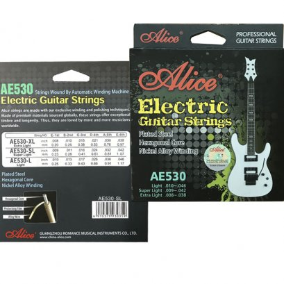 Alice: AE530SL (9-42), Electric Guitar Strings, Rustproof