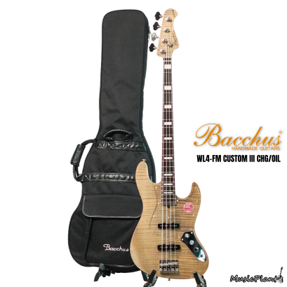 Bacchus เบสไฟฟ้า รุ่น WL4-FM CUSTOM III BR/OIL Bacchus เบสไฟฟ้า รุ่น WL4-FM CUSTOM III BR/OIL