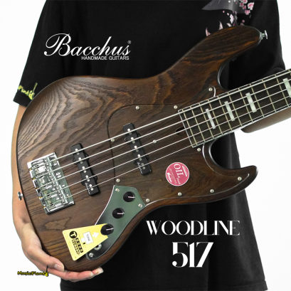 Bacchus เบสไฟฟ้า รุ่น WOODLINE517/E BR/OIL