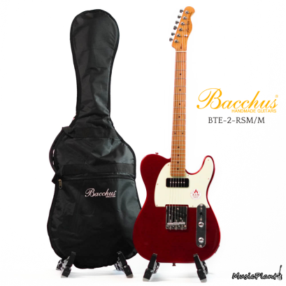 Bacchus กีตาร์ไฟฟ้า รุ่น BTE-2-RSM/M CAR (Original P-90 + Single Coil Set) CANDY APPLE RED