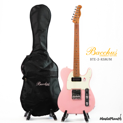 Bacchus กีตาร์ไฟฟ้า รุ่น BTE-2-RSM/M SLP (Original P-90 + Single Coil Set) Shell Pink