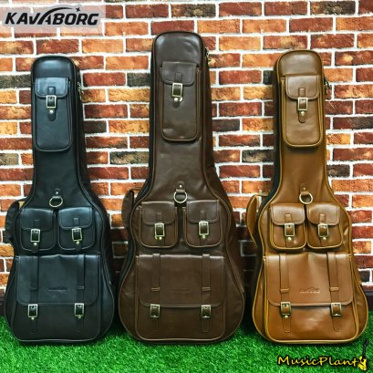 กระเป๋า Kavaborg รุ่นกระเป๋าหนังเบส สีน้ำตาลบุฟองน้ำอย่างหนา 35 mm