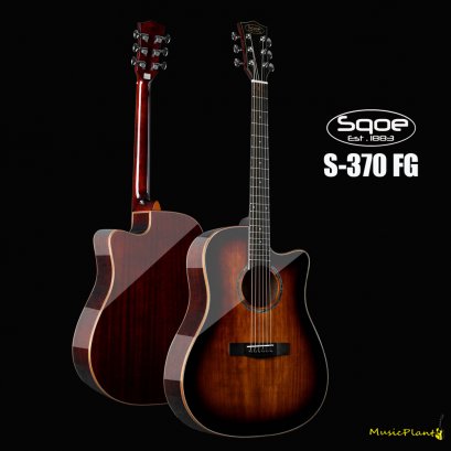 Sqoe: S370-FG + EQ, Acoustic Electric Guitar