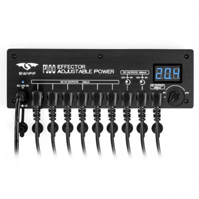 Swiff Effect Pedal Power Supply สามารถต่อเอฟเฟกต์ได้พร้อมกันถึง 9 ตัว รุ่น P100