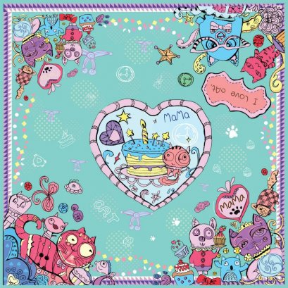 ผ้าพันคอMAMAD/Party Cat