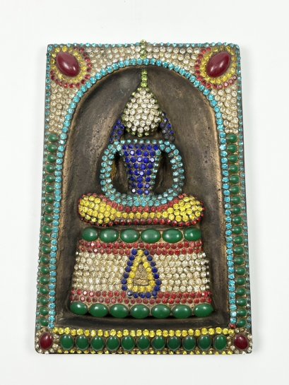 พระสมเด็จวังหน้าขนาดใหญ่ หลังดวงราศีจักร ประดับพลอย