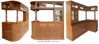 020_เคาน์เตอร์บาร์ไม้สัก