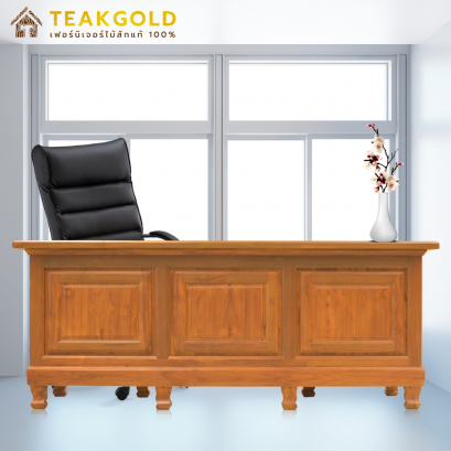 009_โต๊ะทำงานไม้สัก