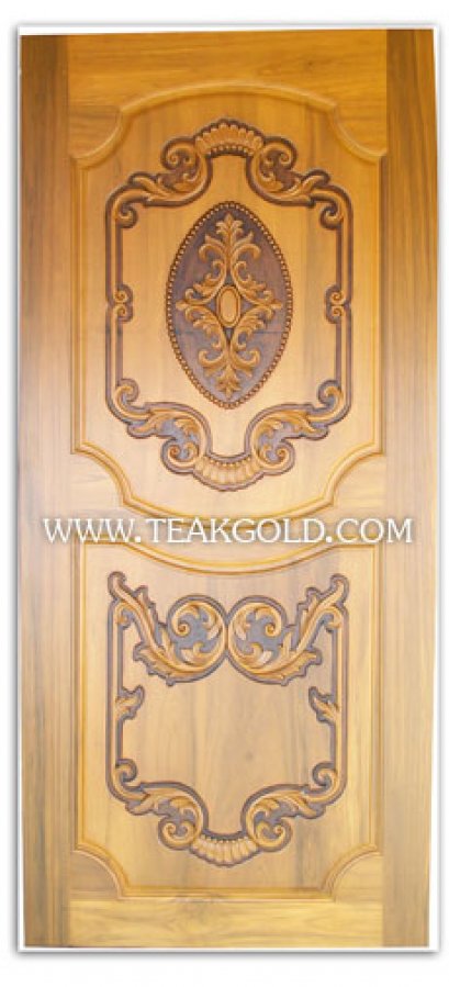 010_ประตูไม้สักแกะสลักลายหลุย